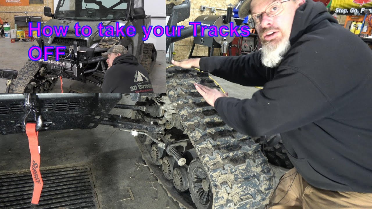 Как отключить гусеницы на Polaris Ranger