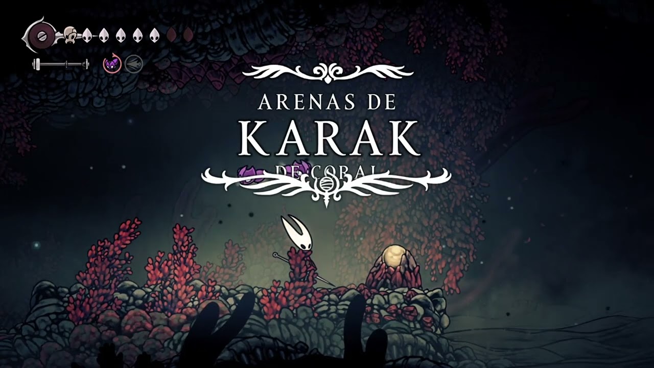 Silksong Gu&iacute;a ARENAS DE KARAK de coral |  Filamento voltaico | N&uacute;ez de corteza