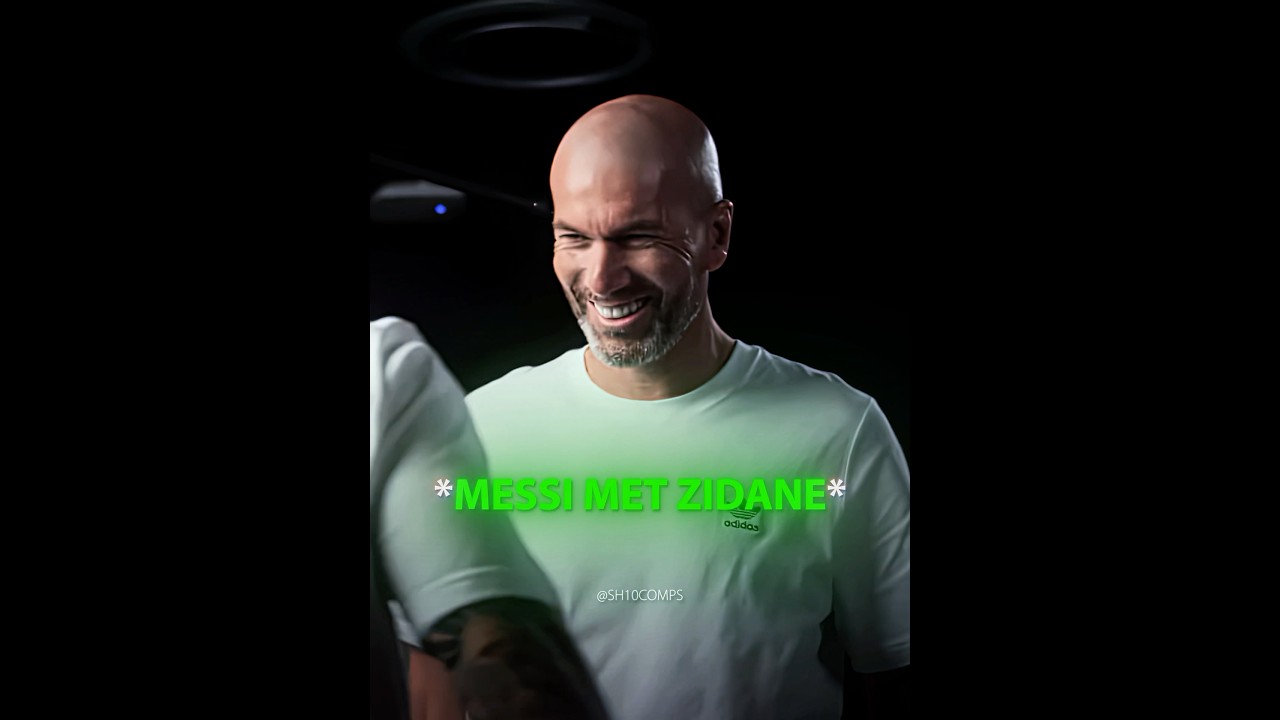 When Zidane Met Leo Messi 👀