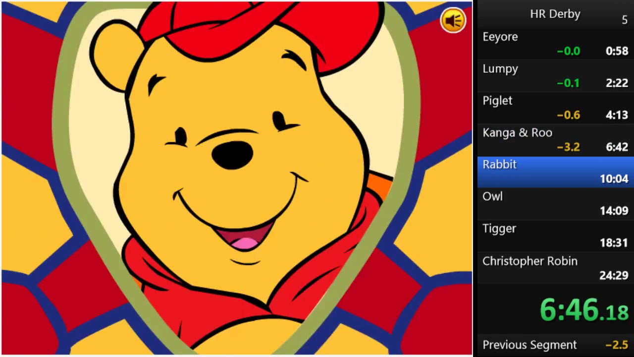 【RTA】くまのプーさんのホームランダービー！ All Clear in 24m21s / Winnie the Pooh's Home Run Derby! Speedrun
