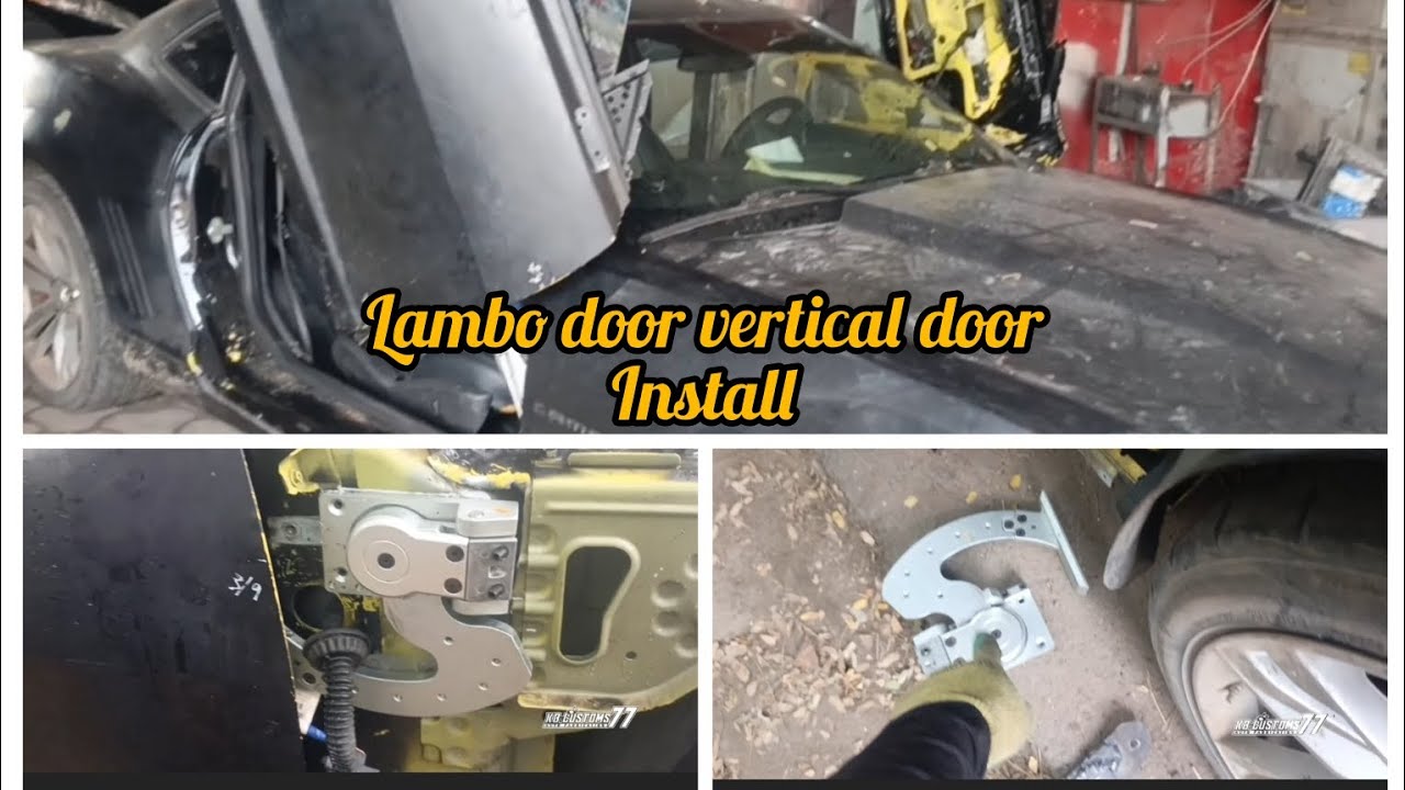 how I install Lambo door vertical door on the street of Las Vegas