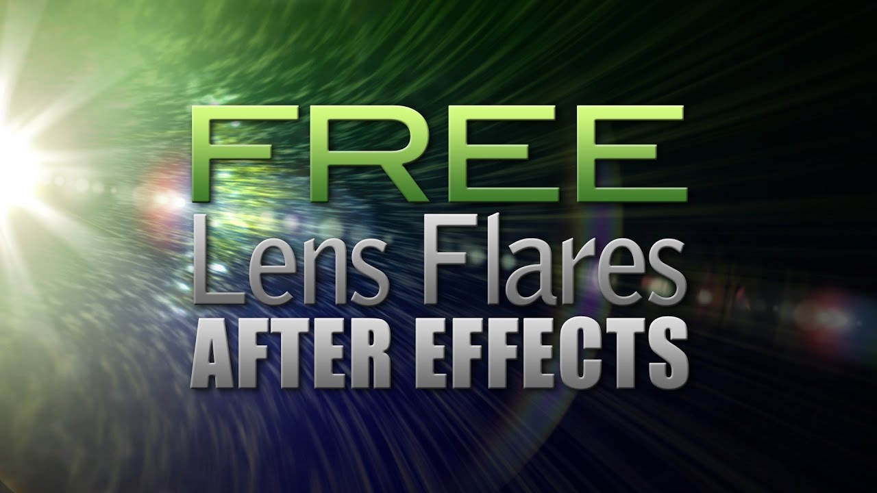 FREE Custom Lens Flares for After Effects