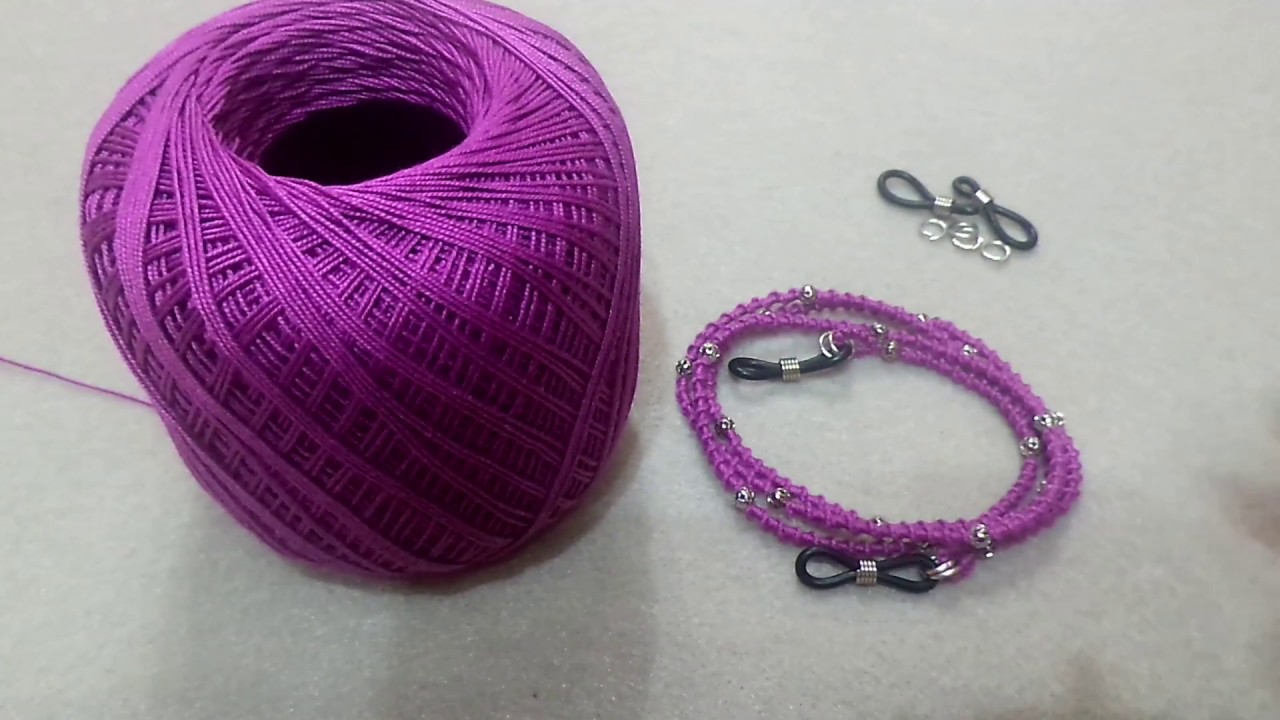 Chiacchierino Ad Ago - 13° Tutorial Laccetto Cordino Occhiali - Needle Tatting - Bijoux Fai Da Te