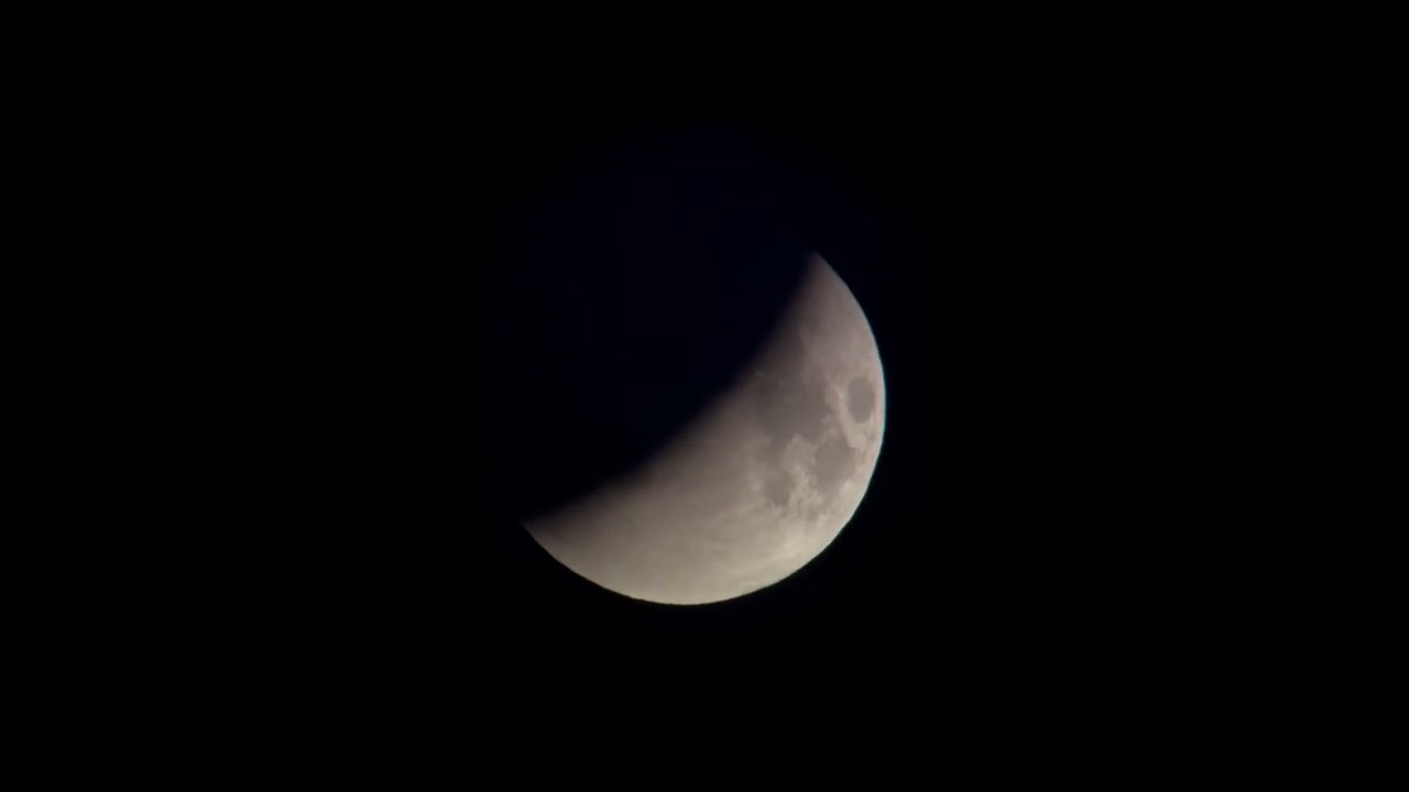 Lunar Eclipse 2025 – Real Telescope View in 12 Minutes #moon #space #moonshorts #astronomy #planet