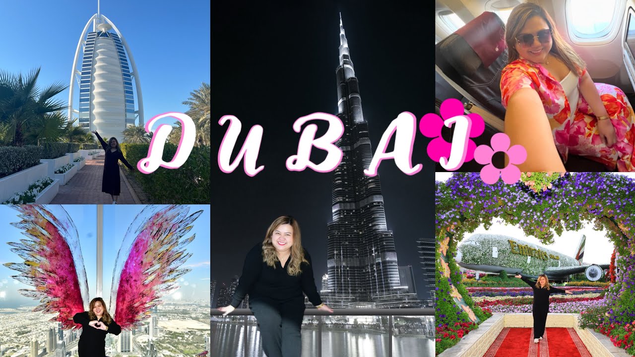 DUBAI vlog (Burj khalifa,Miracle Garden,Global village,Burj Al arab, the only 7 stars in the world)