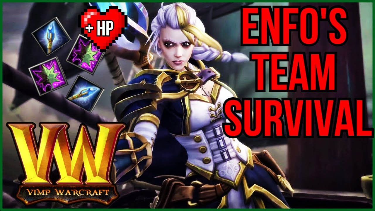 Enfo's Team Survival in Warcraft 3 | Best Support You'll See Today [NIGHTMARE DIFFICULTY]