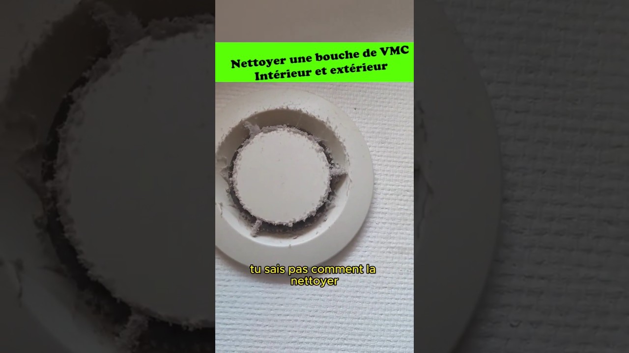 Comment nettoyer une bouche de VMC #électricité #bricolage
