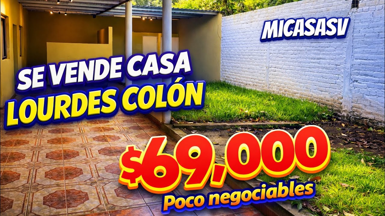 🏡 🔥Ganga!!🔥SE VENDE CASA GRANDE en LOURDES COLÓN! 🌳✨ Con Jardín y Espacios Amplios 😍