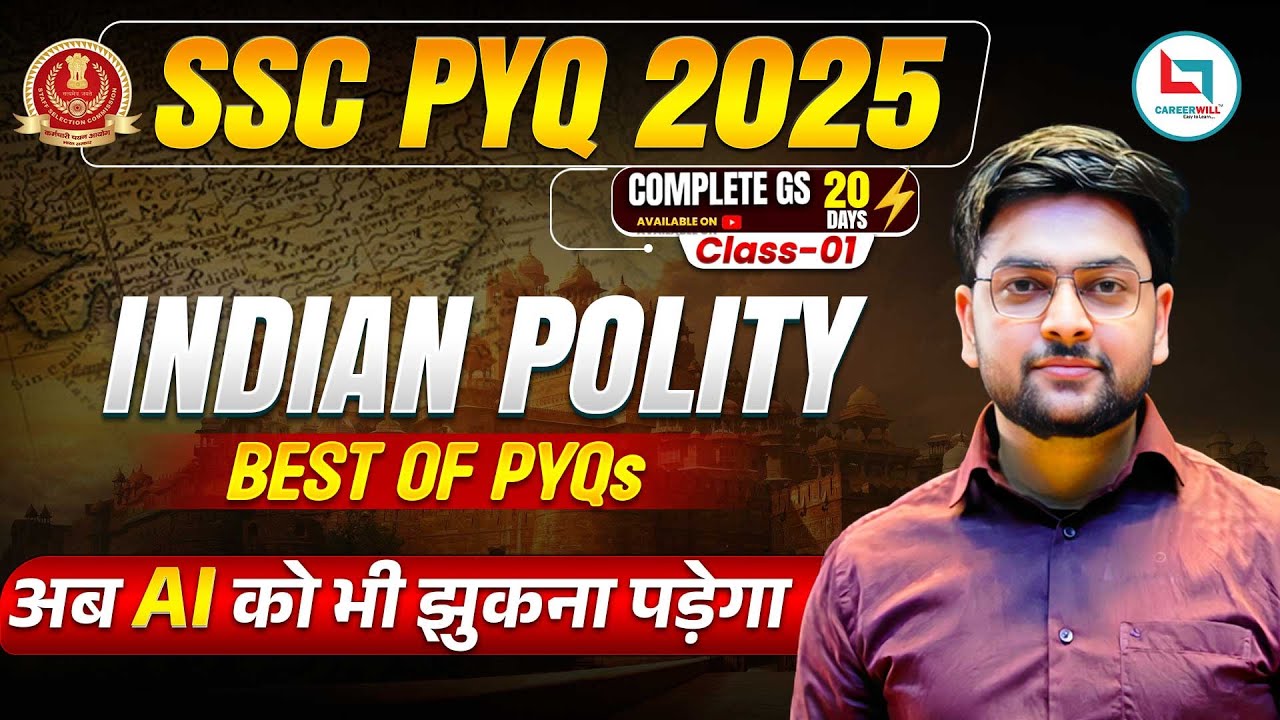 SSC CGL 2025 🔥 Complete Polity PYQs | Best Polity MARATHON for SSC by Jeet Rana Sir