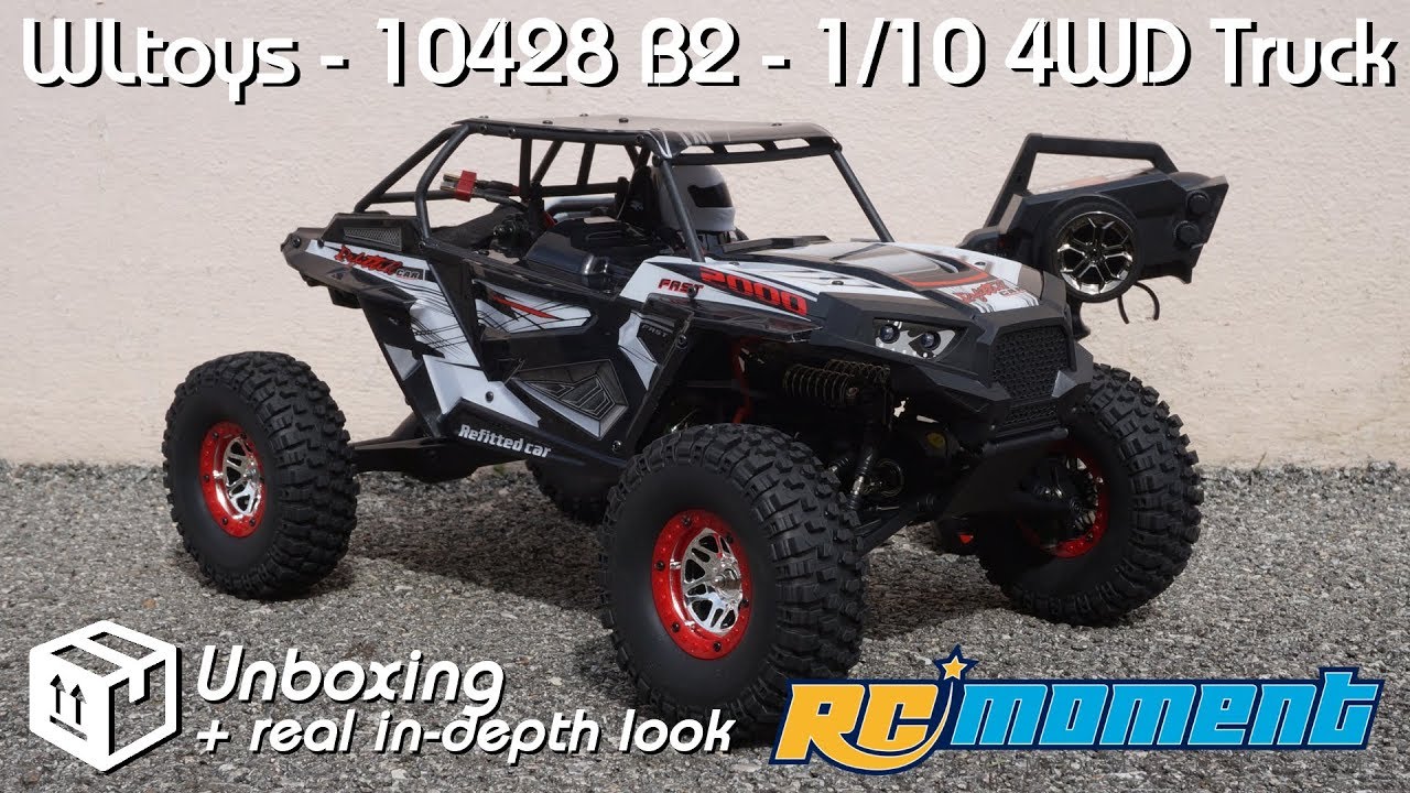 • WLtoys - 10428 B2 - 1/10 4WD truck - Unboxing + real in-depth look •