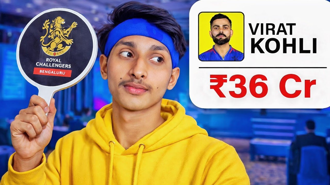 Buying Rohit, Virat, Dhoni & Gill 😱 IPL Auction with RCB 😍