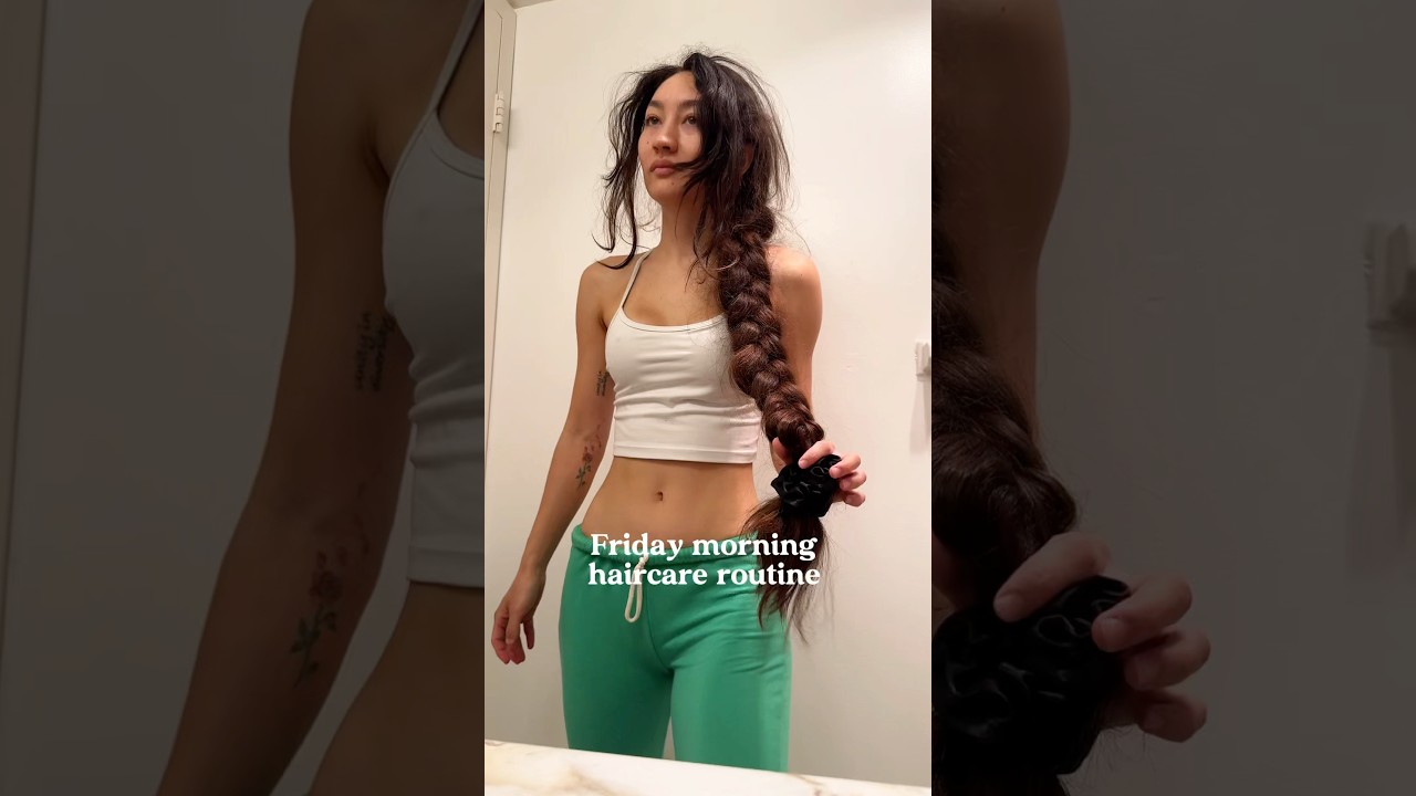 Friday morning haircare routine #hairroutine