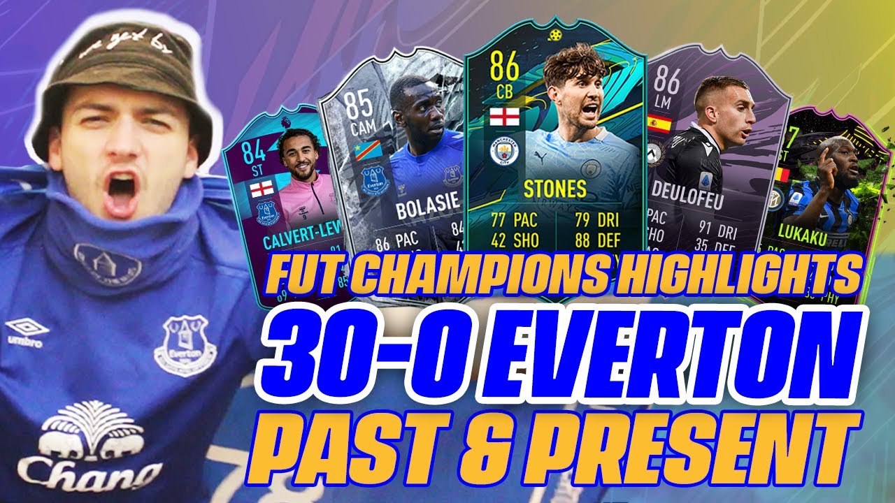 FINALLY! 30-0 ON FUT CHAMPIONS w/ EVERTON FC PAST & PRESENT ON FIFA 21!?