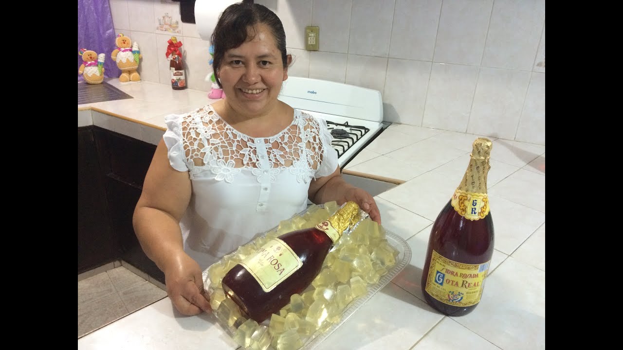 Botella de Sidra de Gelatina