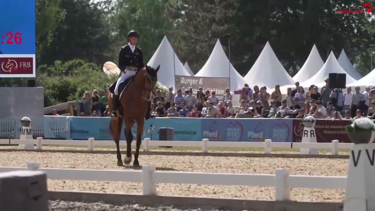 Siegesritt von Patrick Kittel und Knigge 2 in der Dressurprfg Kl S** mit Pferdewechsel Dressur Derby