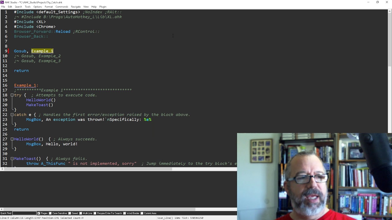 AHK Studio: Getting AHK Syntax help and Studio Menu Help