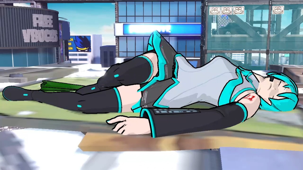 [リョナ] SSBU Hatsune Miku (Fortnite) Defeated Ryona