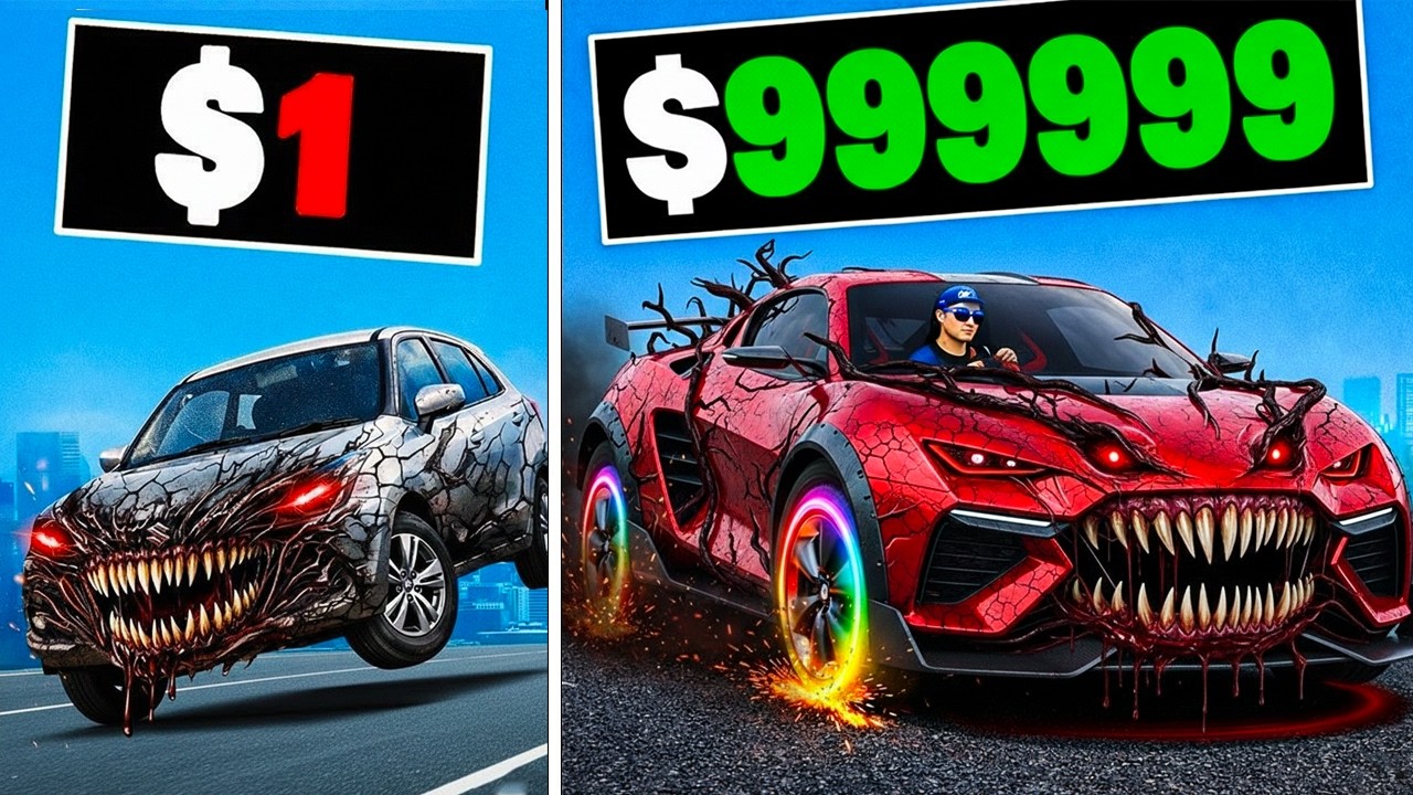 $1 to $1,000,000 GHOST Car in GTA 5! // SUMIT OP