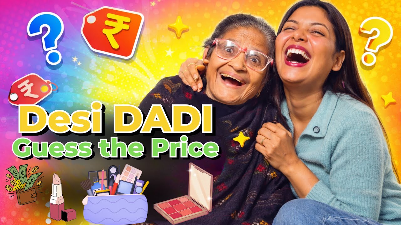 🥶 Desi Dadi Guesses the Prices of my Beauty Products | Viral Family Content | Niharika Jain 