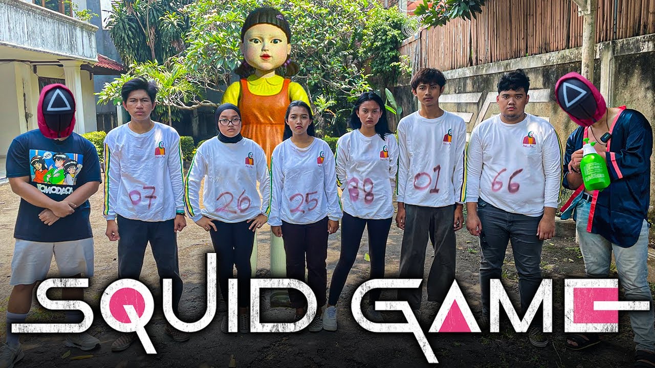 ANJAY TEAM CHALLENGE SQUID GAME !! YANG KALAH DITEMB4K !!