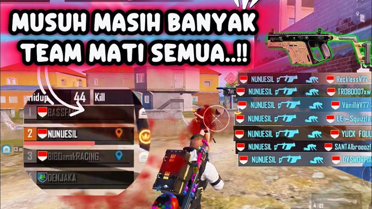 BERUJUNG SOLO SQUAD..!! SENJATA VECTOR MELAWAN 41 ORANG TERSISA..!! PUBG MOBILE