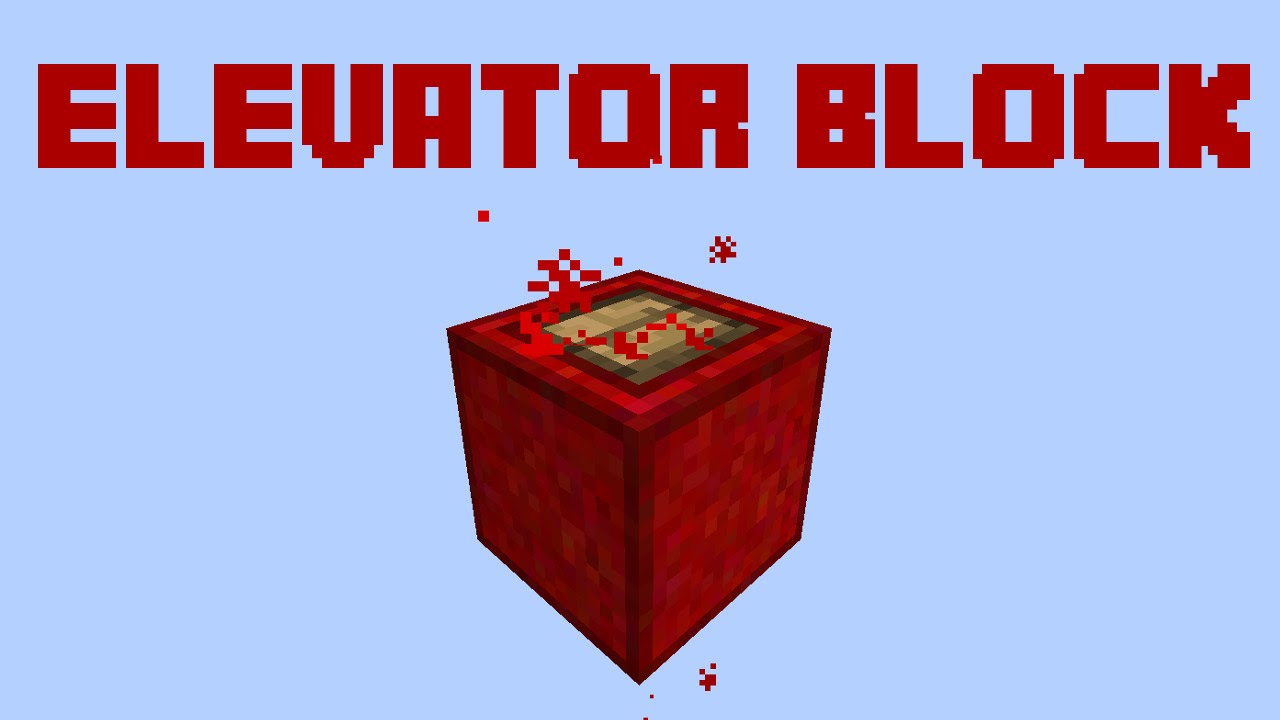Minecraft - Elevator Block - CHALLENGE ACCEPTED #01