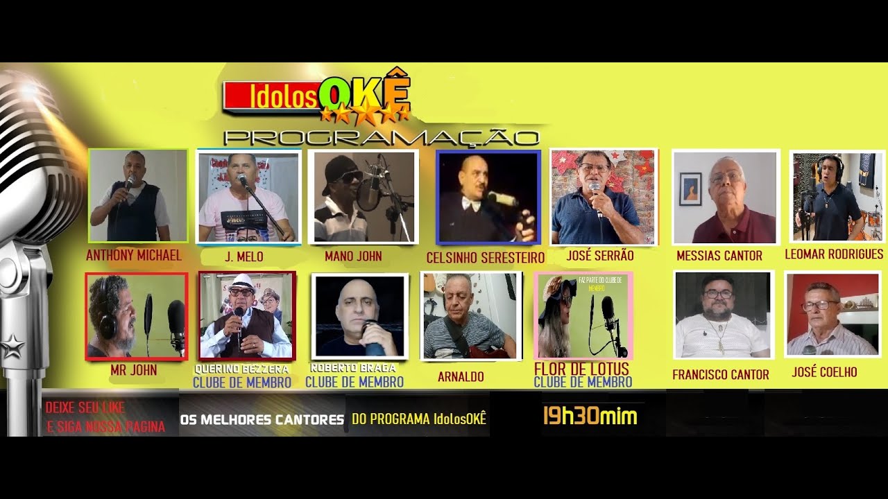 Programa IdolosOK&Ecirc;(36) E OS MAIORES ARTISTAS DE KARAOK&Ecirc; DO BRASIL