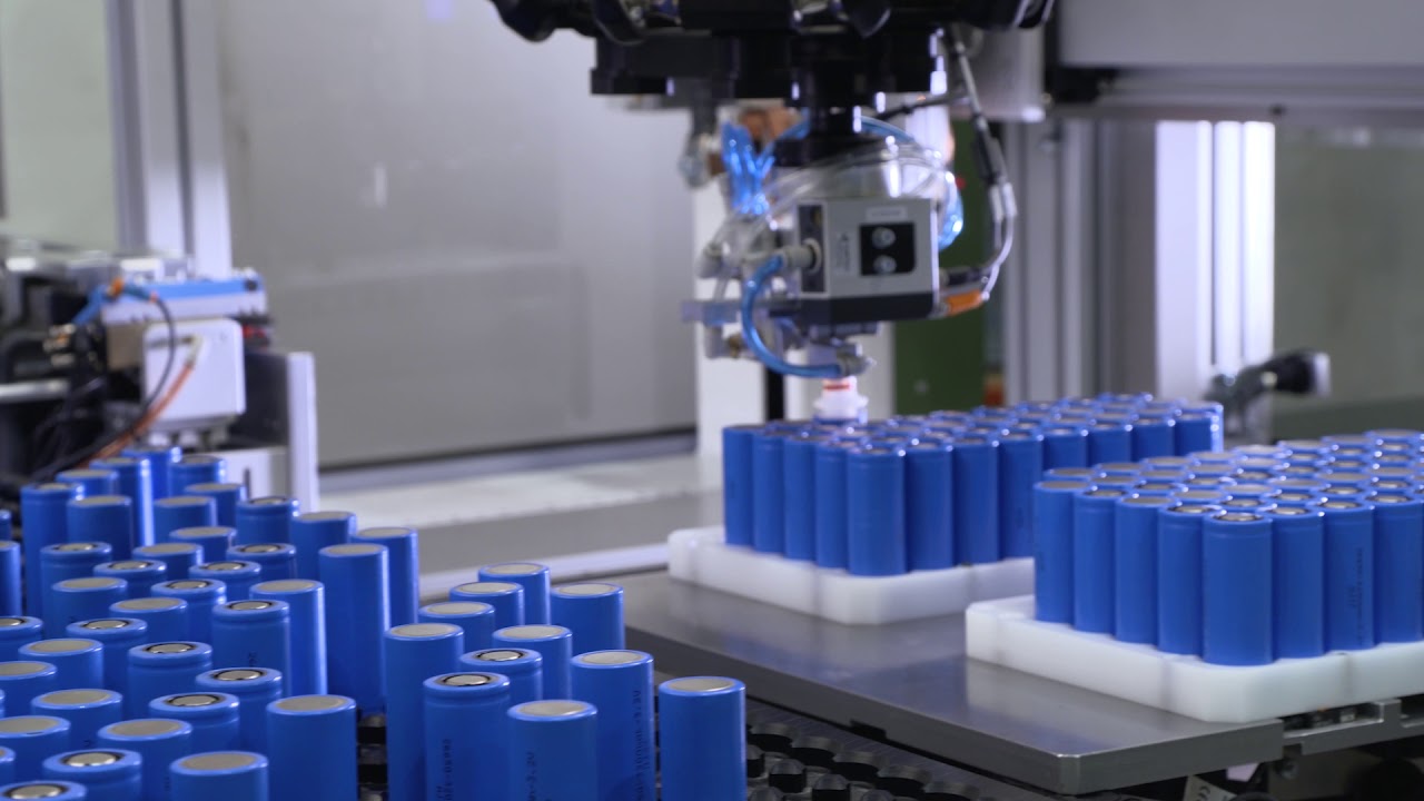 Cylindrical Battery Pack Sorting & Welding Equipment -- Mondragon Assembly