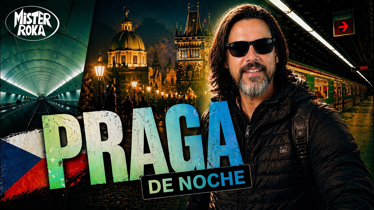 Praga de noche 🇨🇿 luces, metro y calles increíbles | Parte 3 #misterroka #praga #noche #vlog