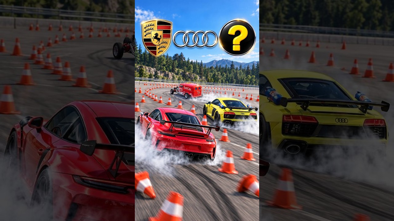 PORSCHE vs AUDI vs ??? 😱 Ultimate Drift Challenge | BeamNG.drive #carchallenge #cargames #autoxlab