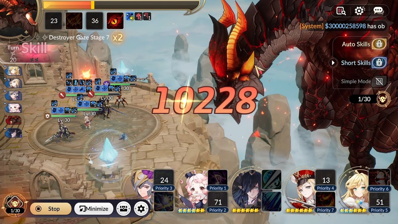 Settingan Afk Farming equip ★6 Raid Destroyer Gaze Stage 7 - Seven Knights Re:BIRTH