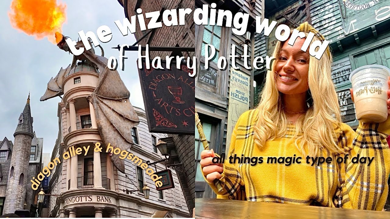 DIAGON ALLEY & HOGSMEADE🪄🧙🏼🏰 a magical day exploring the wizarding world of harry potter!!!