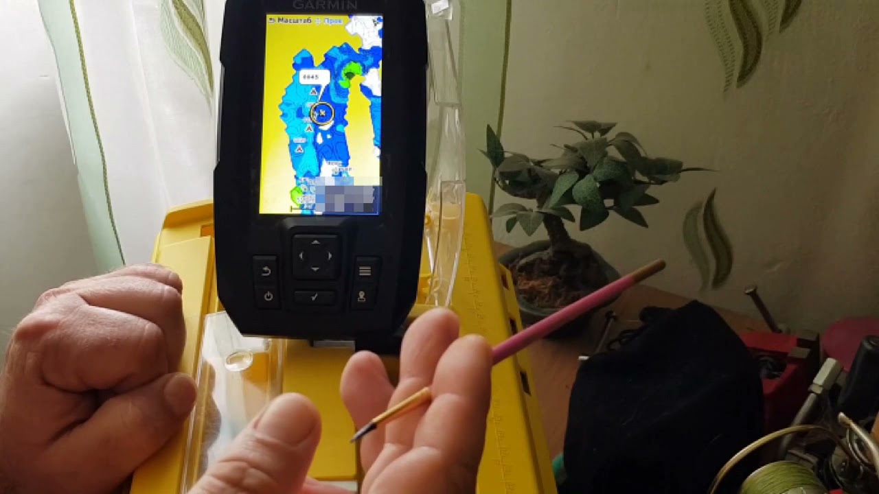 Как посмотреть карты водоема дома , на эхолоте GARMIN STRIKER Plus 4CV.