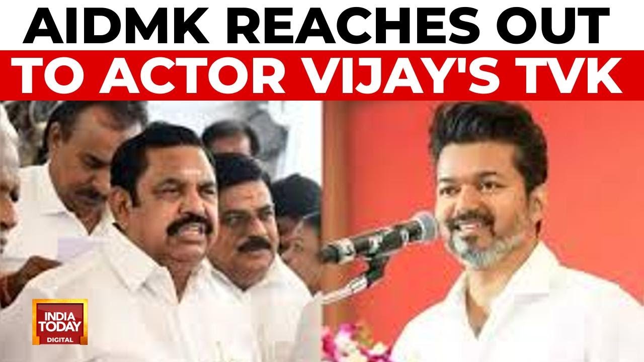Tamil Nadu Politics: AIDMK Courts Actor Vijay's TVK For Alliance To Defeat DMK | India Today News