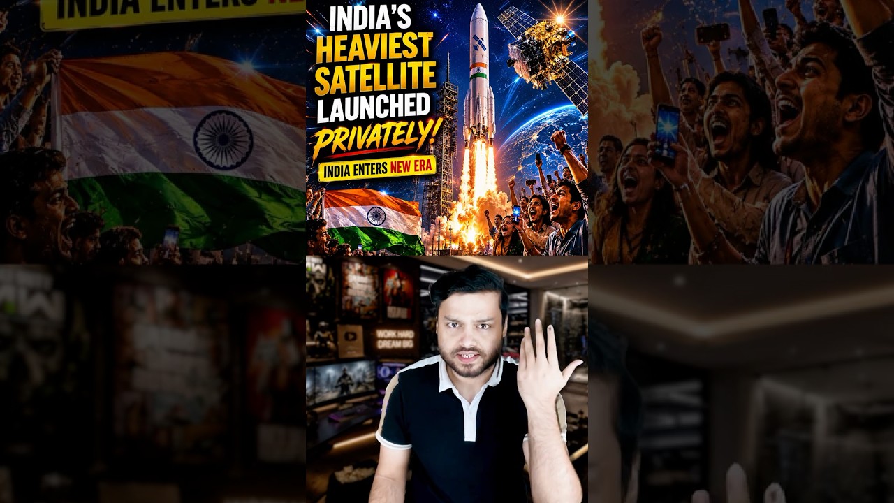 Elon Musk Launched INDIA'S RECORD BREAKING Satellite - 1st &lsquo;Optosar&rsquo; Satellite Drishti #shorts
