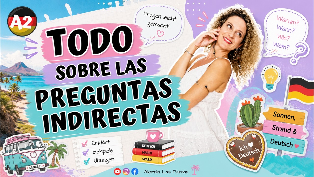 Hacer Preguntas con INDIREKTE FRAGEN ❓Preguntas Indirectas en Alemán