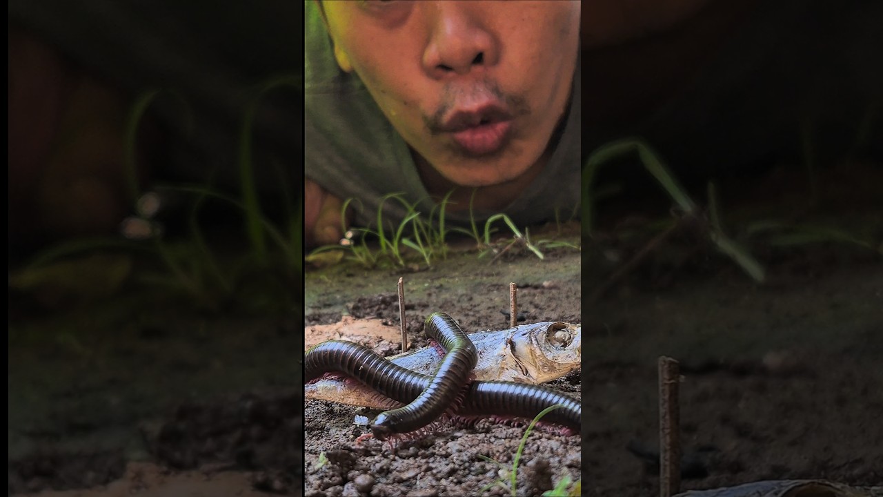 saw it in front of his immediate eyes a giant millipede approaching