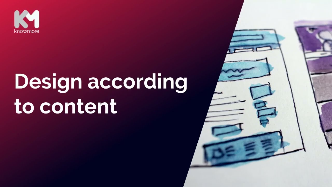 Design slides according to content