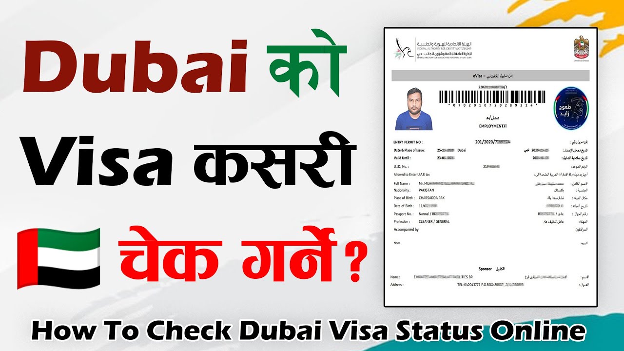 Dubai Ko Visa Kasari Check Garne? | How To Check UAE Dubai Visa Status Online? Video Tutorial 2023
