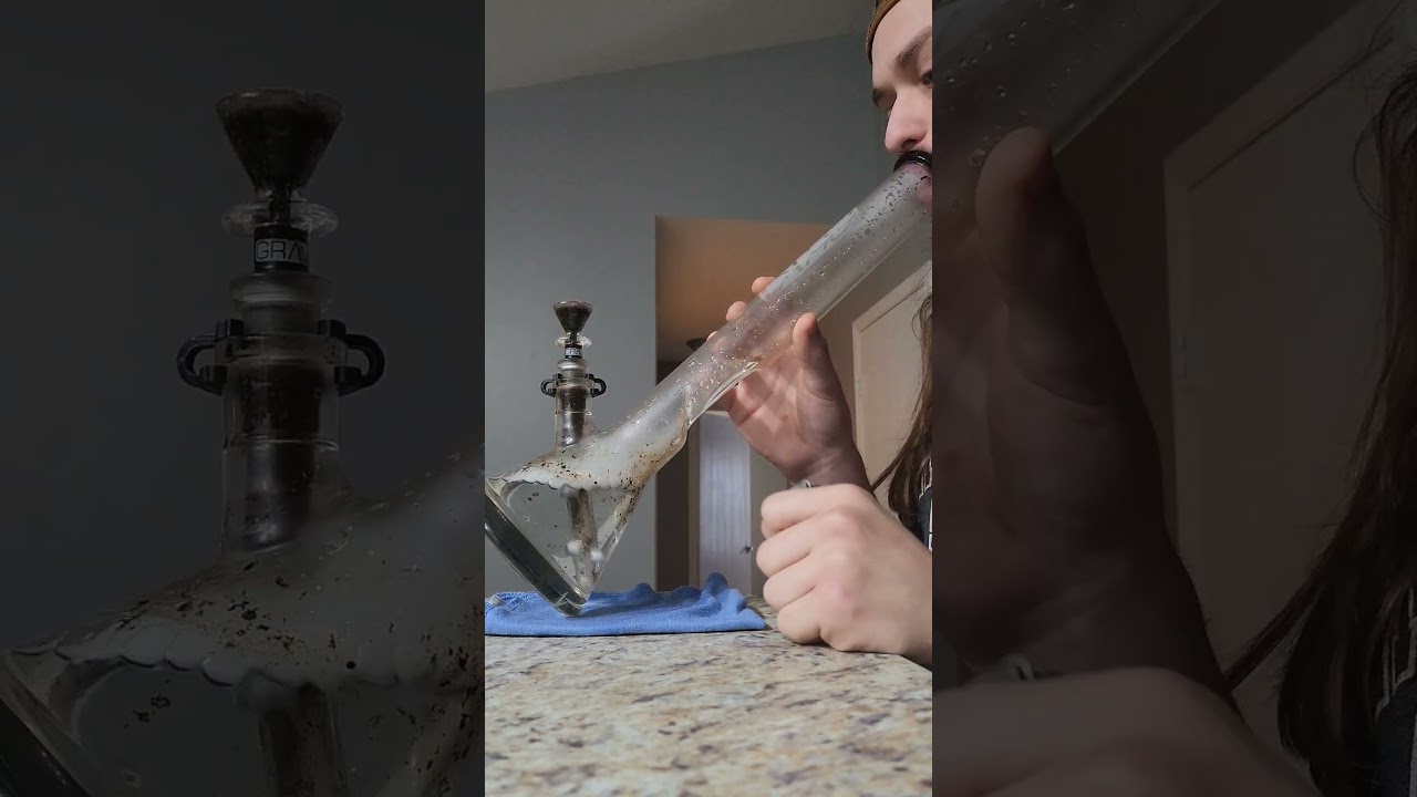 Big Kief Hit | 16in Grav Beaker Bong #shorts