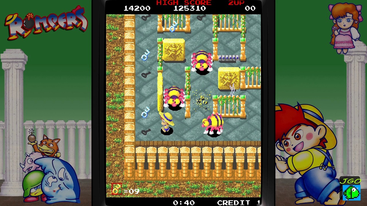 Rompers (1989) (Maze) (Arcade) [GAMEPLAY] [EN] [HD]