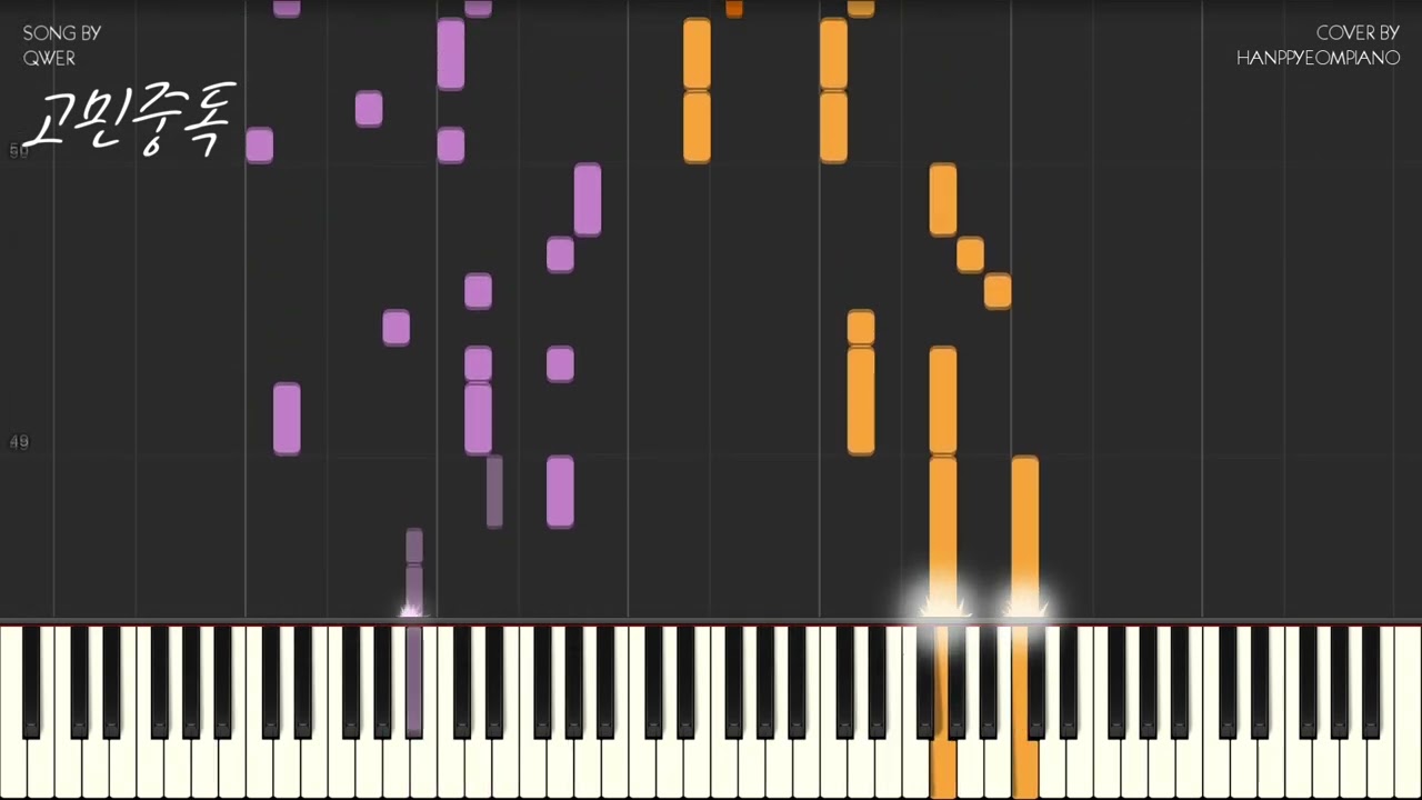 QWER - 고민중독(T.B.H) Piano Tutorial