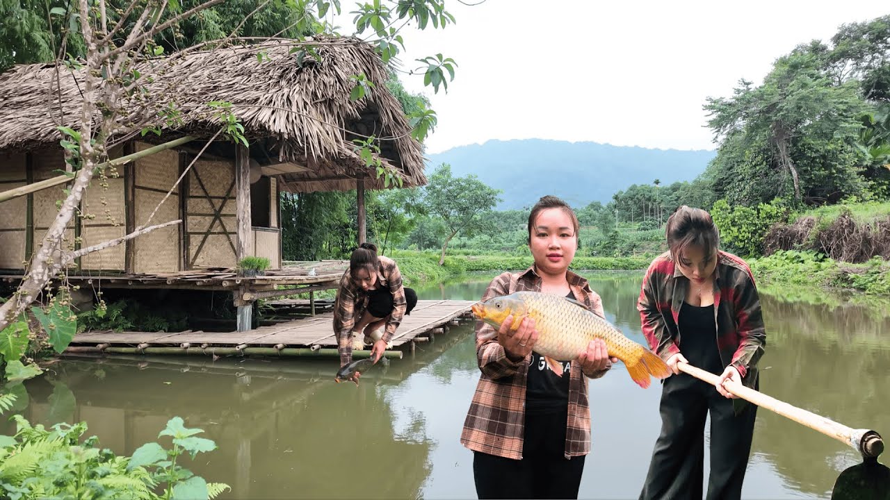 Starting Over in a Small Hut by the Pond | Slow Living Vlog