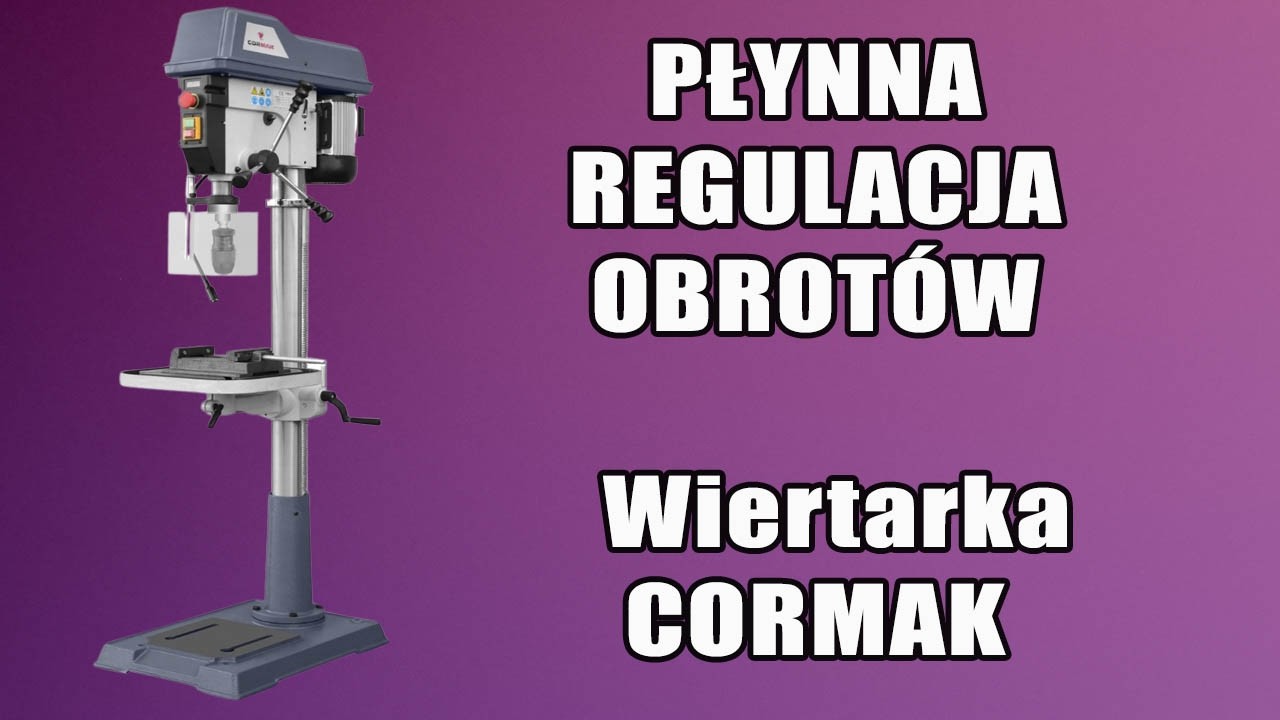 Składam wiertarkę CORMAK Z5020 Vario &ndash; 400V, regulacja 180&ndash;2000 obr/min