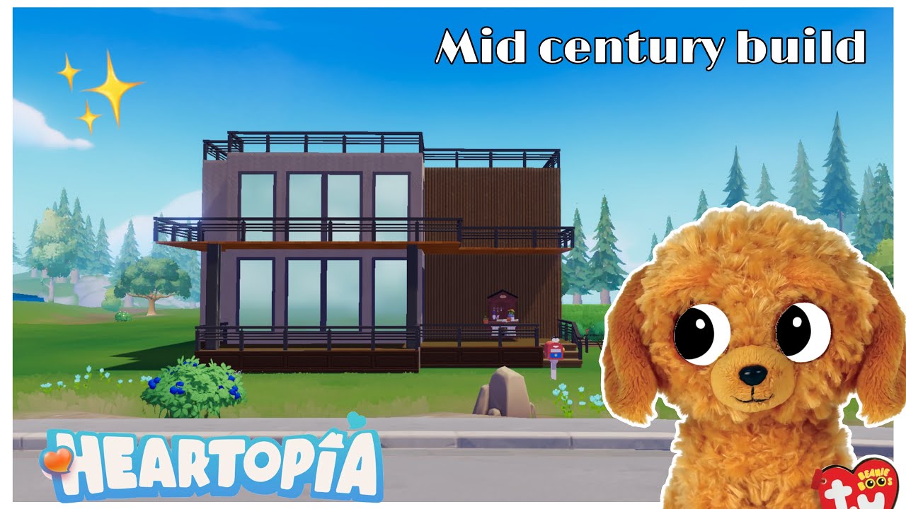 Midcentury Build 🌱  | Heartopia Modern Speed Build