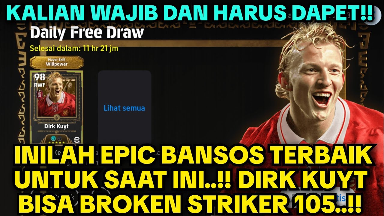 DIRK KUYT BROKEN CF 105 IN GAME‼️ BERUNTUNG BANGET YANG DAPET DIA, TENANG MASIH BANYAK WAKTU KOK‼️