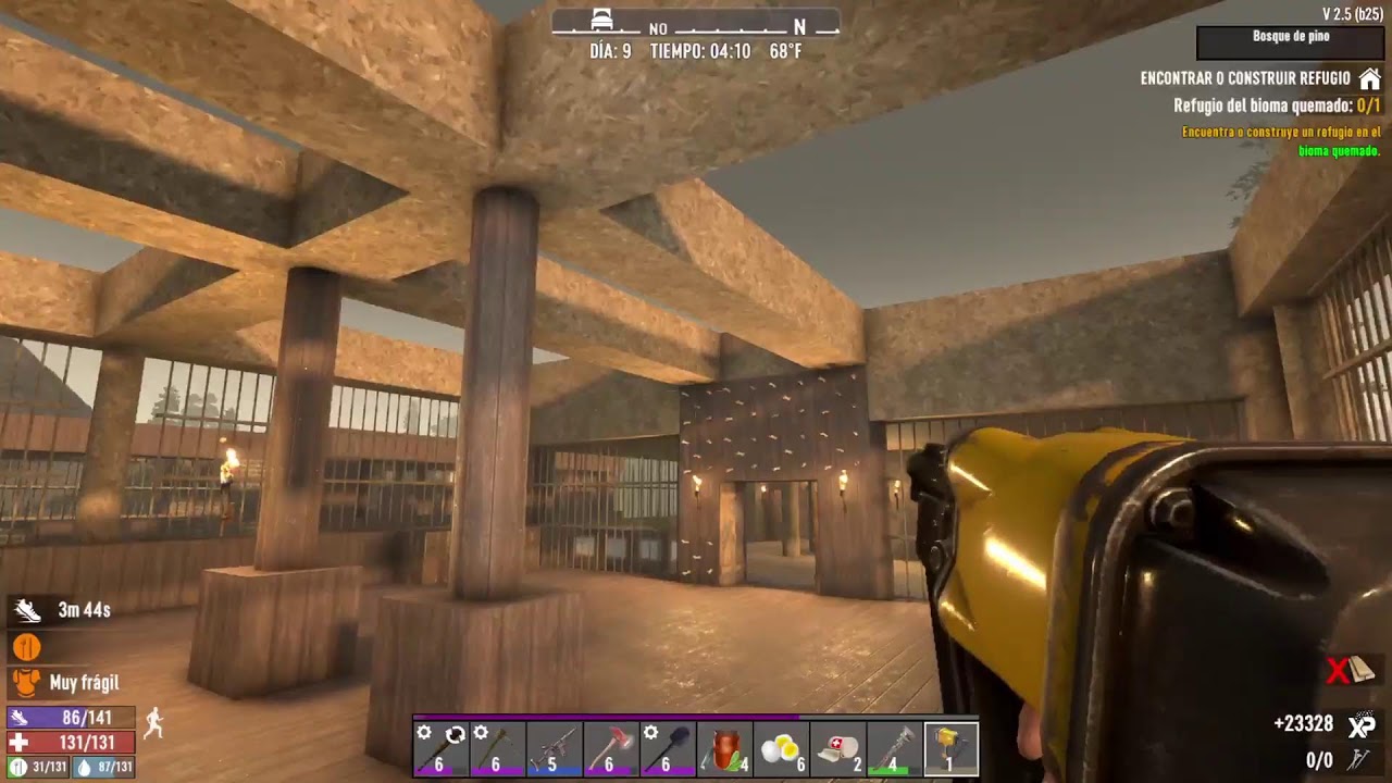 7DTD - Mejorando Estructura y Horda Dia 7