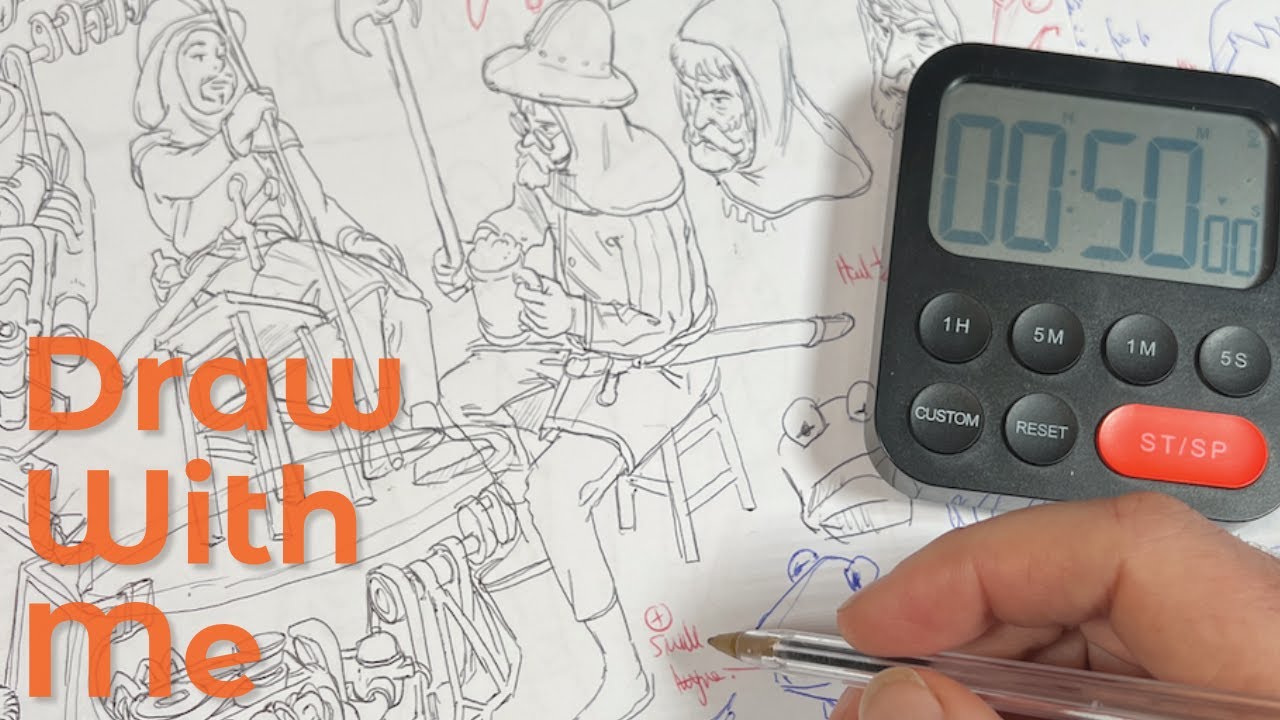 Draw With Me — quiet, timed drawing sessions