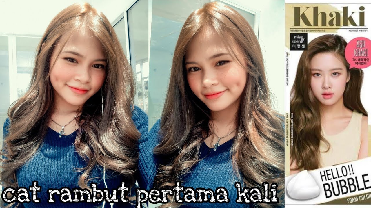 Mise en scene Hello Bubble ASH KHAKI BROWN | cat rambut tanpa harus bleaching