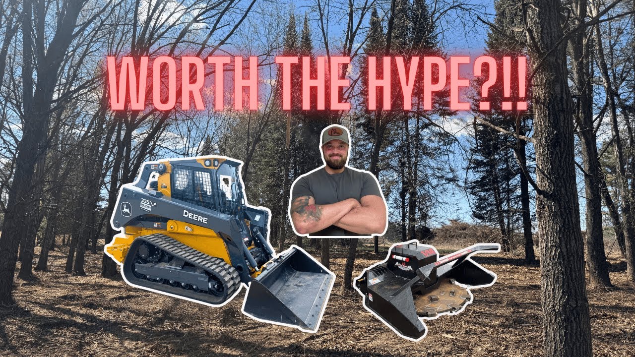 FORESTRY MULCHING with the new  DEERE 335P!!